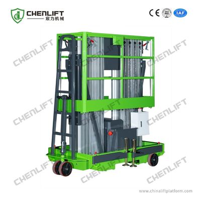 Double Mast 8m Platform Height Aluminum Construction Work Platform for Hotels, Lobby