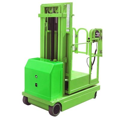 Long Life Small Aerial Electric Order Picker Warehouse Picking Up Equipment