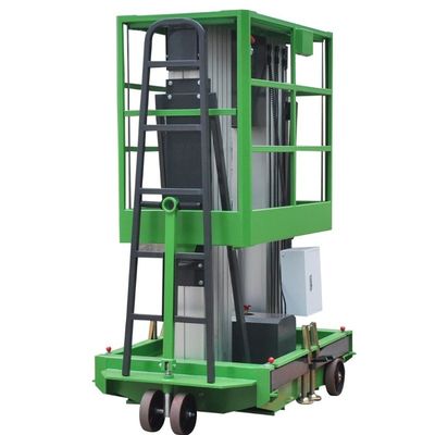 Double Mast Manual Pushing Vertical Lifting Platform For 10m Platform Height