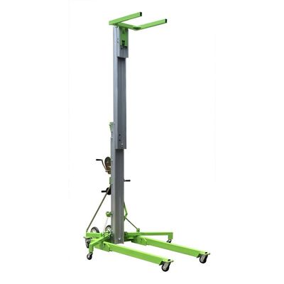 Portable Material Lift with manual winch