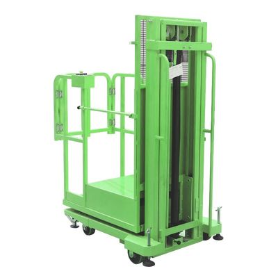 Semi Electric Vertical Aluminum Material Aerial Order Picker