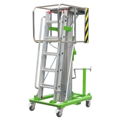 Manual Elevating Lift Manual Winch Elevating Work Platform