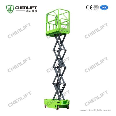 Mini Single Man Scissor Lift 240kg Loading Capacity With Extension Platform