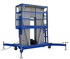 Platform Height Max 10m Double Mast Aluminum Vertical Lift Loading Capacity 200kg with Extension Platform