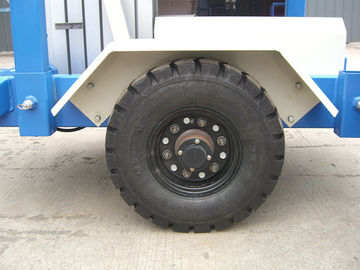 6 Meters Platform Height 130kg Loading Capacity Towing Single Mast Aerial Work Plaform For Long Distance Transportation