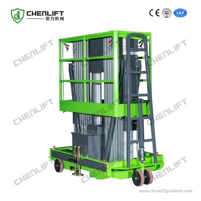 10 Meters Hydraulic Lift Platform Aluminum Aerial Work Platform Double Mast