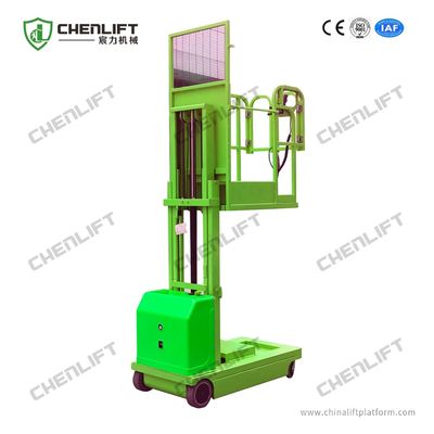 4.5m Self Propelled Electric Order Picker Stacker For Materials Picking And Handling