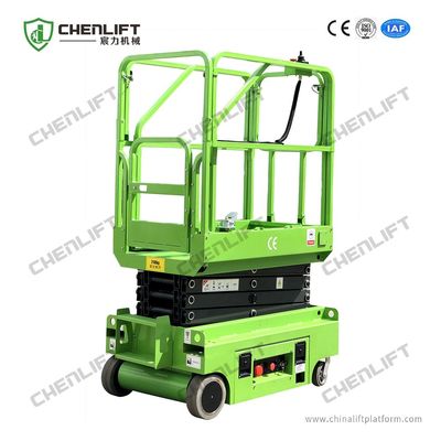 Mini Self Propelled Scissor Lift MEWP 3 Meters Electric Mobile Scissor Lift 240kg Loading Capacity