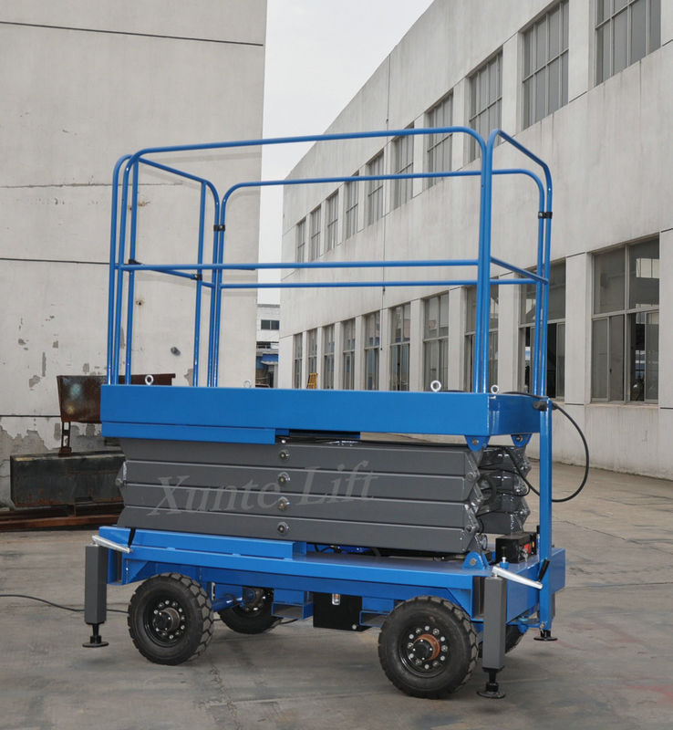 500Kg Loading Capacity Hydraulic Mobile Scissor Lift with 6 Meters Platform Height