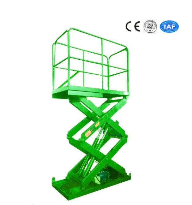 8M Lifting Height Customized Stationary Scissor Lift Platforms 4000Kg Loading Capacity