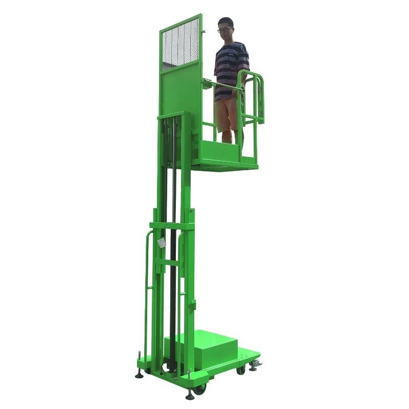 10FT Semi Electric Order Picker Warehouse Lifting Equipment High Efficiency