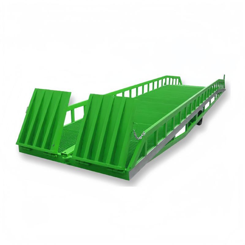8000Kg Capacity Container Loading Portable Dock Ramp Manual Hydraulic Power