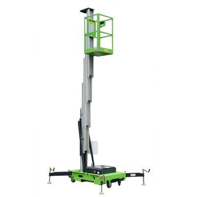 Dầu kim loại nhôm nền tảng công nghiệp dọc thang máy một cột 6 mét chiều cao nâng